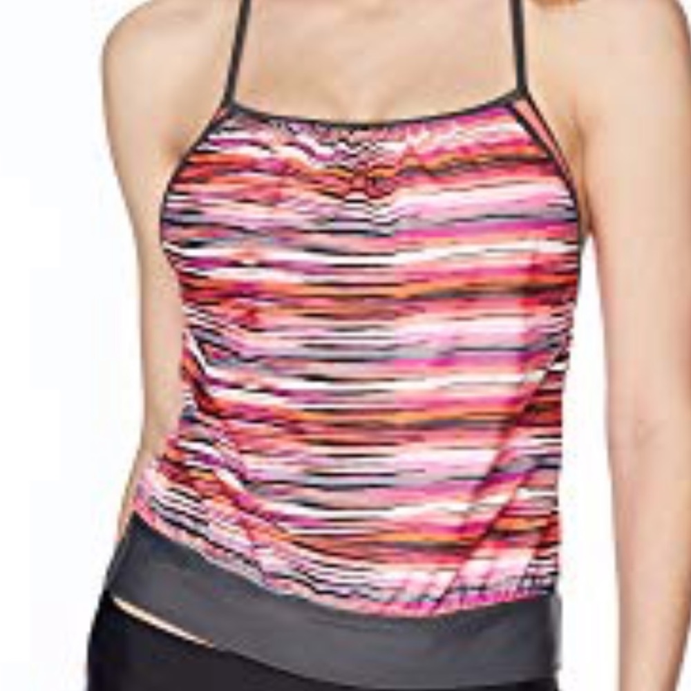 Coastal Blue 2 In 1 tankini top
